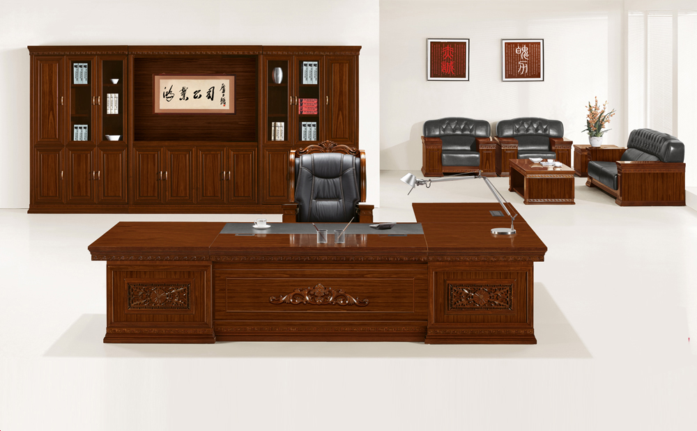 實(shí)木辦公家具大班臺